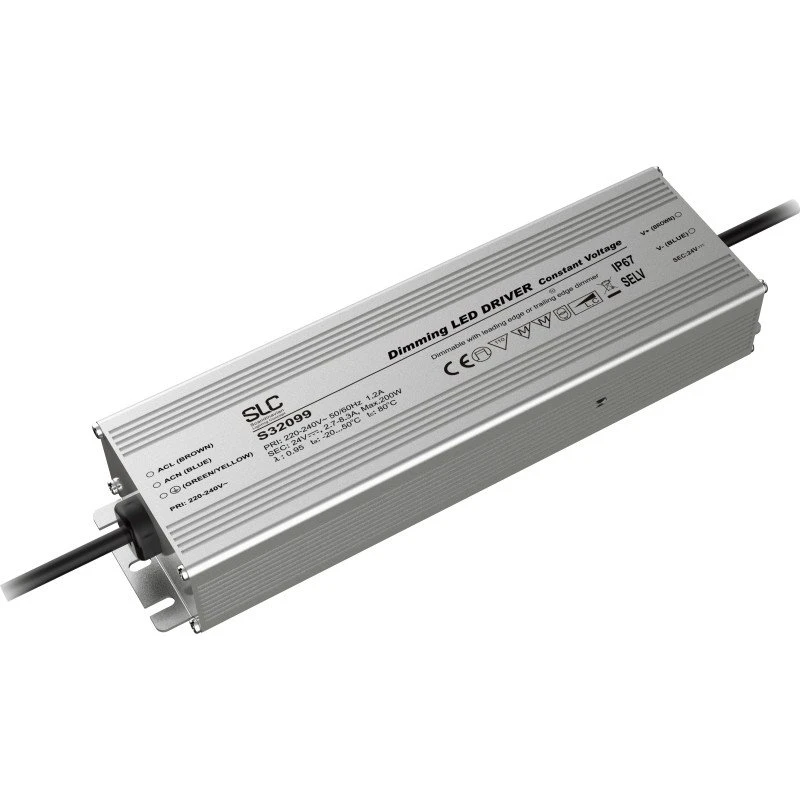 SLC LED driver, 200W, dæmpbar med indbygget PWM-dimmer
