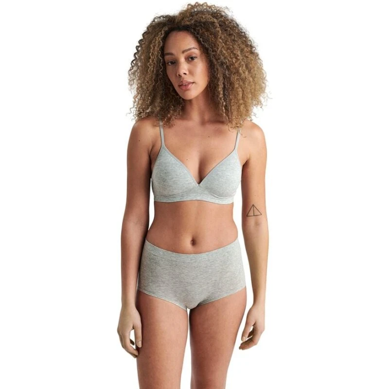 Lindex SEAMLESS Triangle-bh - light grey melange