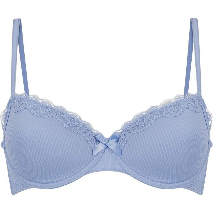 Hunkemöller LOLA PD bøjle-BH blå