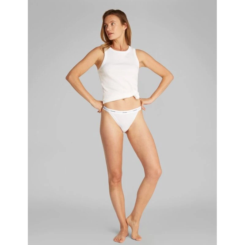 Calvin Klein HIGH LEG TANGA – lively teal