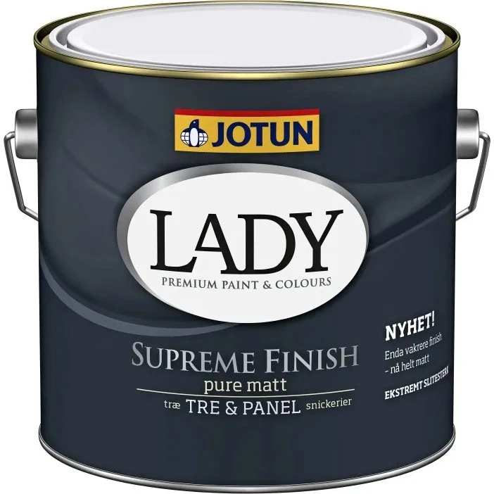Jotun Lady Supreme Finish 03 Hvid - 2,7 L Pure Mat