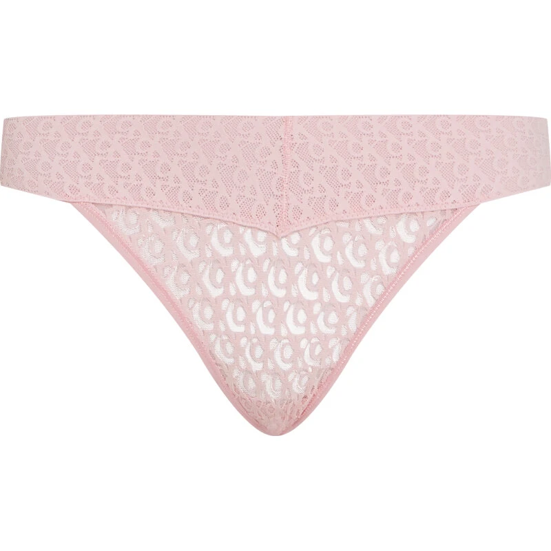 Calvin Klein Low Rise Bikini Logo Lace, Black