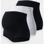 Lindex Maternity trusser 3-pak - sort/hvid