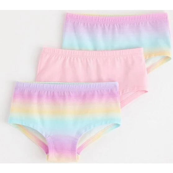 Lindex HIPSTER RAINBOW 3-pak hipstertrusser – light pink
