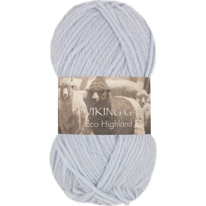 Viking Eco Highland Wool 220 - Lys blå
