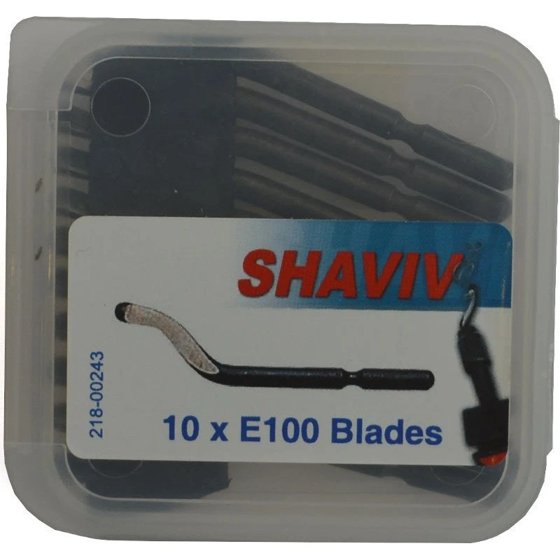 Shaviv E100 afgraterklinger - 10 stk. (HSS stål)
