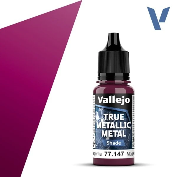 Vallejo True Metallic Metal Shade - Crimson Magenta - 18ml