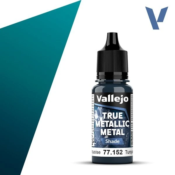 Vallejo True Metallic Metal: Shade - Hydra Turquoise - 18ml