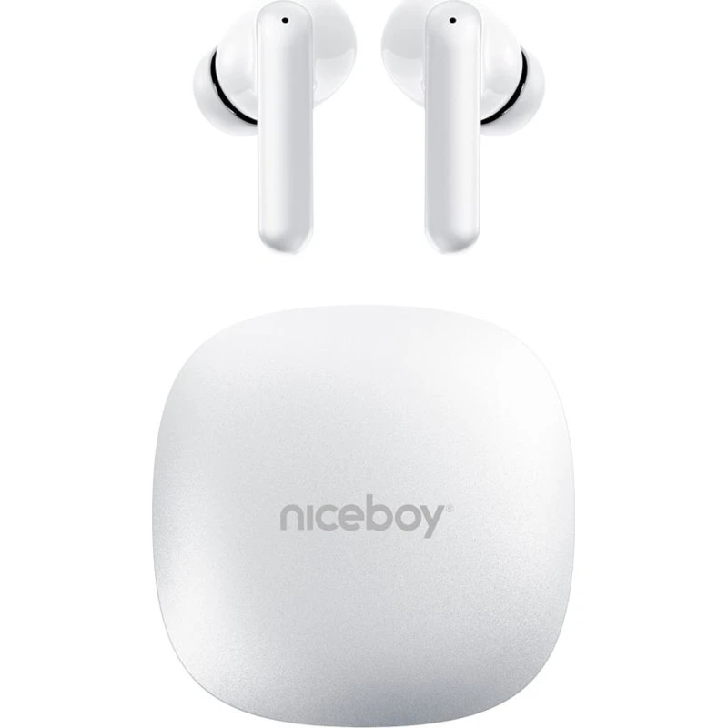 Niceboy Pins 4 Pro ANC In-ear høretelefoner - Hvid