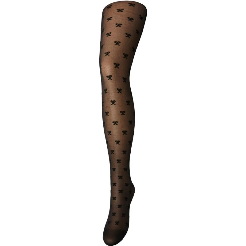 Pieces Jua strømpebukser Black Bows – Sort M/L