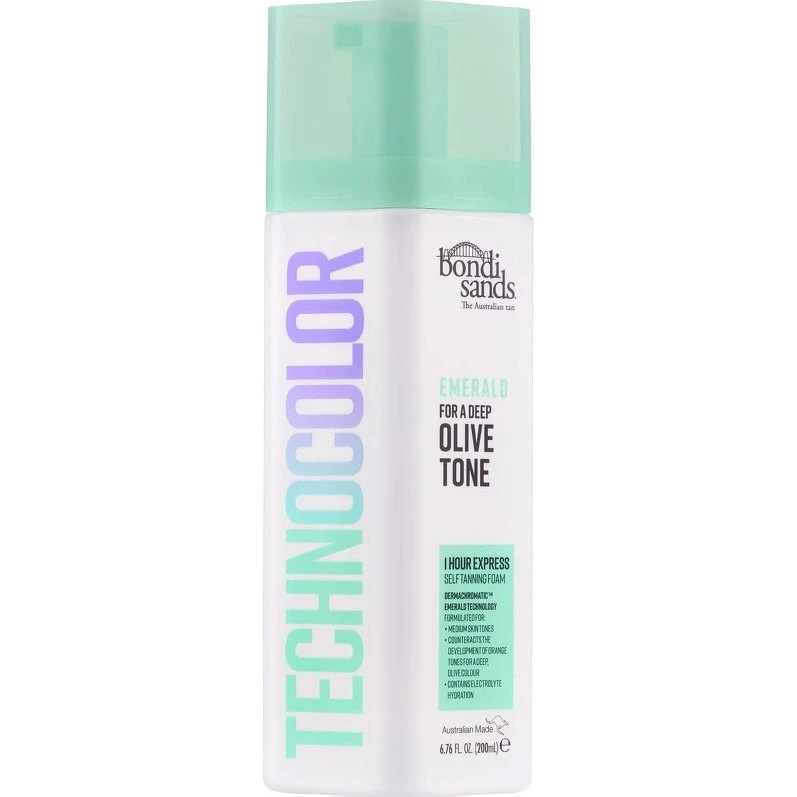 Bondi Sands Technocolor Emerald Olive Self Tanning Foam 200 ml