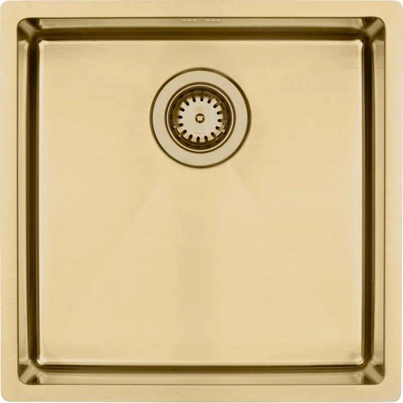 Lavabo Kubus 400 Soft køkkenvask, 44x44 cm, messing