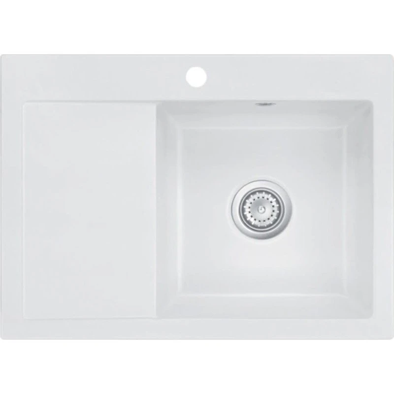 Lavabo Mera 70N Køkkenvask med afløbsbakke, 70x51 cm, hvid