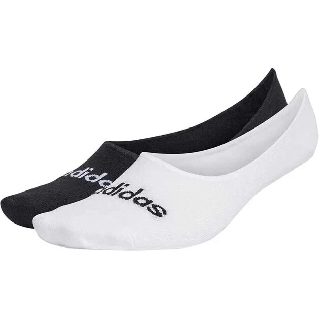 adidas Usynlige Sokker 2-pak – Hvid/Sort
