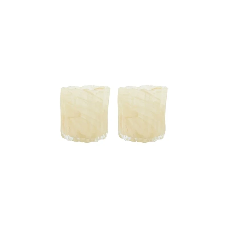 House Doctor Curl Fyrfadsstage - Beige (Sæt med 2)