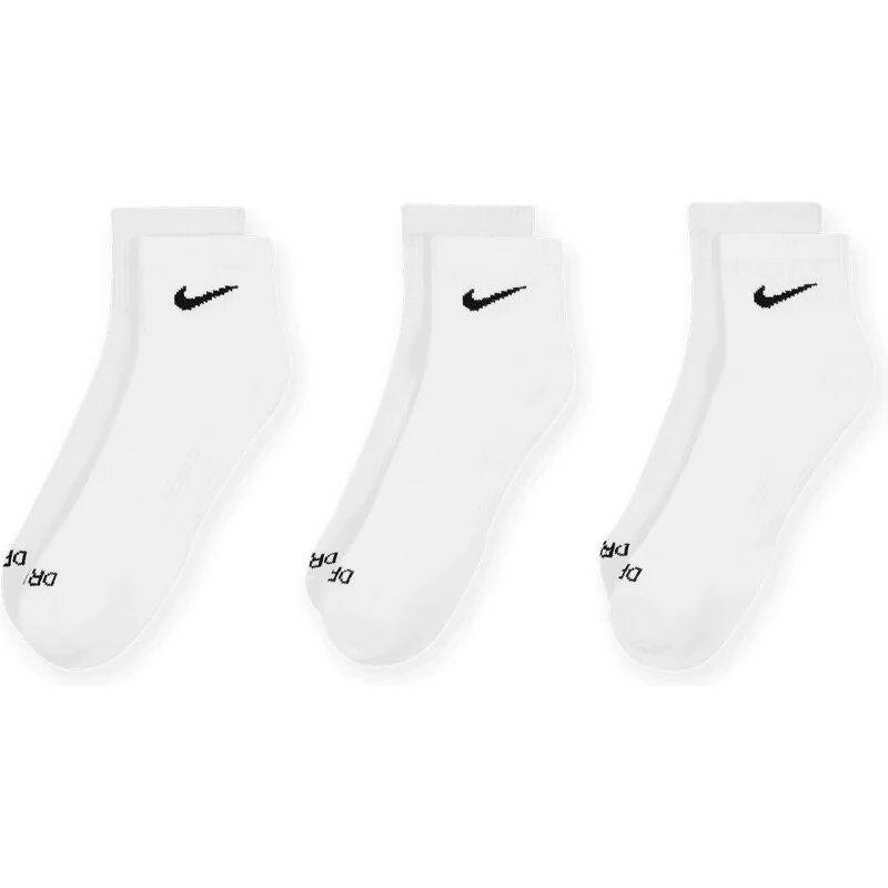 Nike Everyday Plus Cushioned Ankel 3-pak – Hvid/Sort