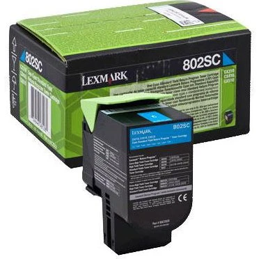 Lexmark 80C2SC0 Cyan Toner
