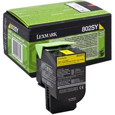 Lexmark 80C2SY0 Gul Toner