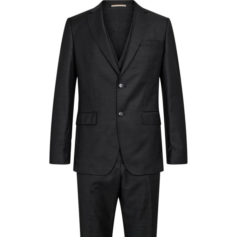 BOSS H-Huge-3Pcs-253 jakkesæt, sort, 100% uld