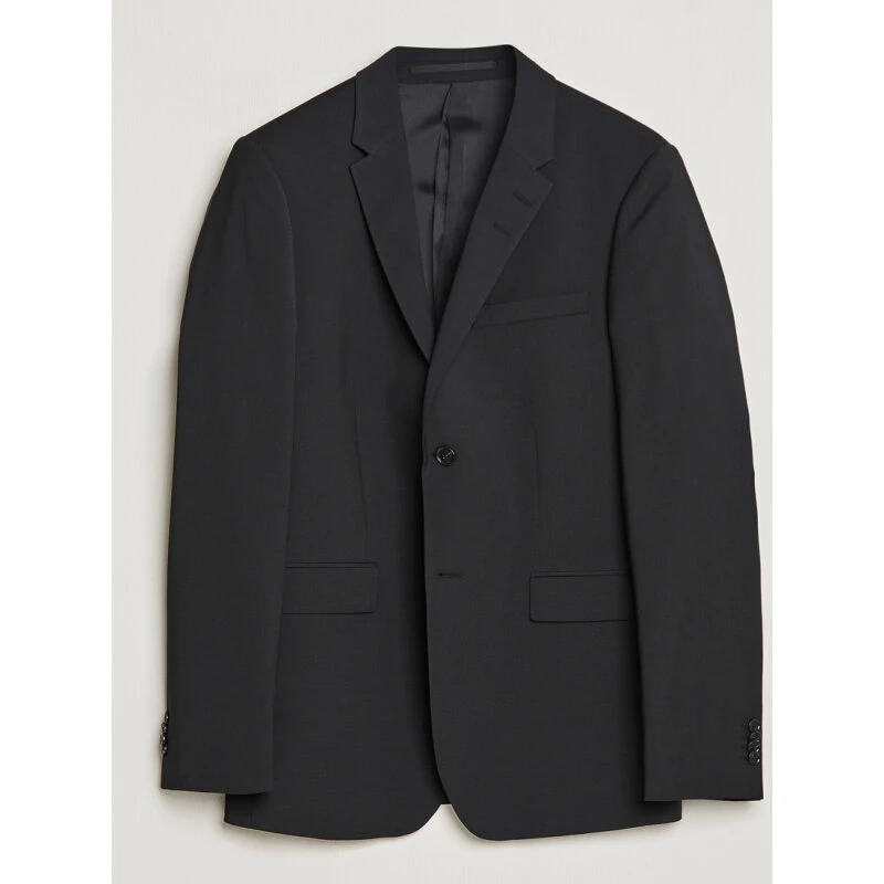 JERRETTS Slim Fit blazer i uldblanding – sort