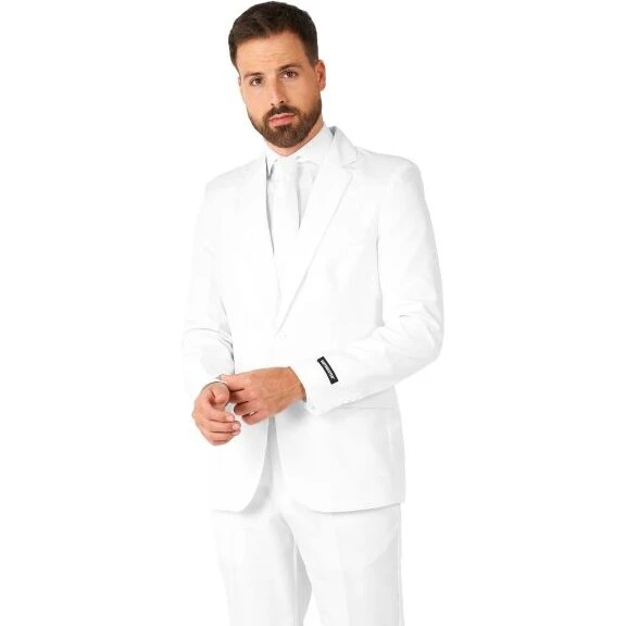 Suitmeister Hvidt Jakkesæt til Herre