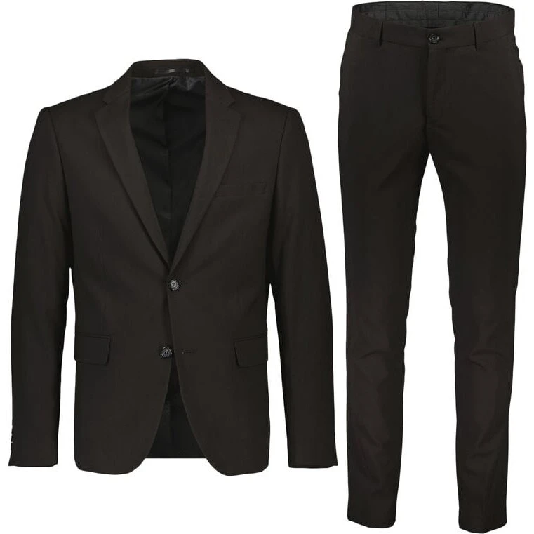 Lindbergh jakkesæt, navy – slim fit med let stretch