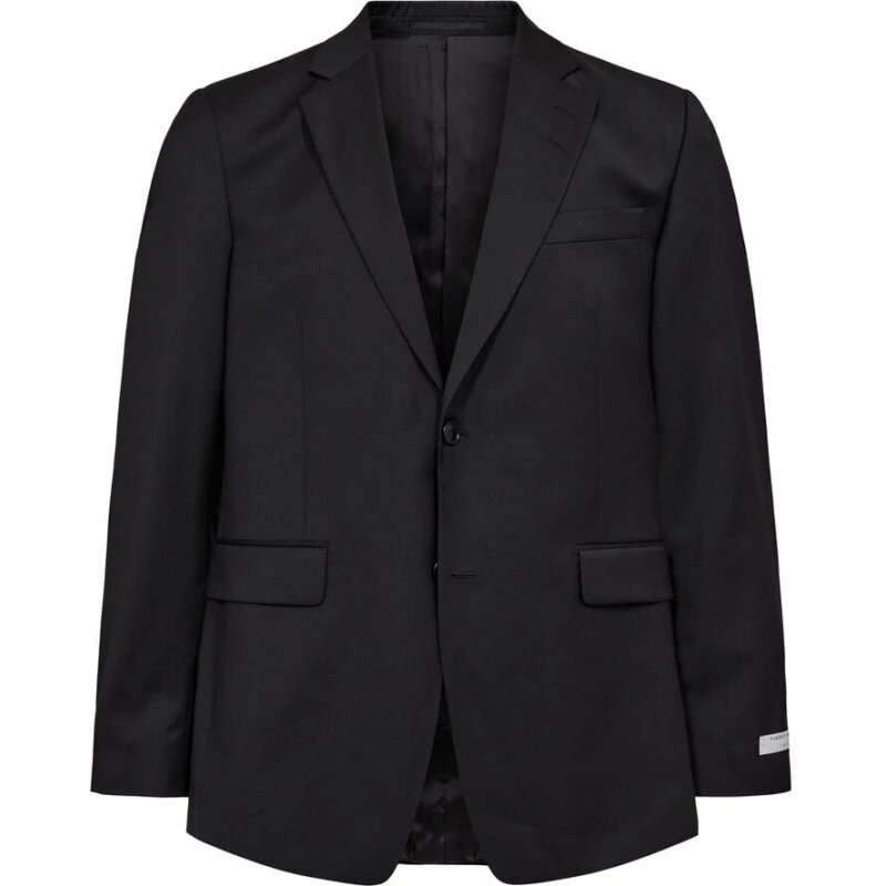 JUSTIN blazer i uldblanding, slim fit – rynkefri