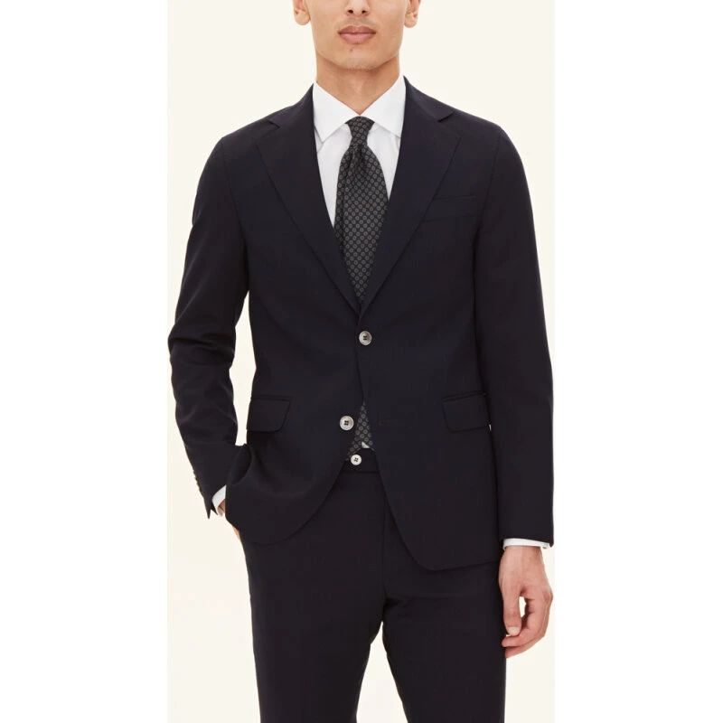 Oscar Jacobson Ego Wool Blazer Navy