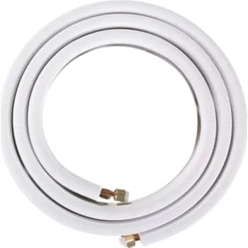 Enstal Installationsrør til varmepumpe, 5m, 1/4" x 1/2" med omløber
