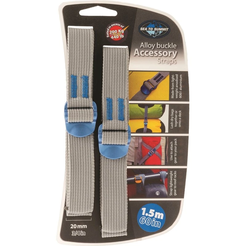 Sea to Summit Straps Bagageremme, Blå, 1,5 m