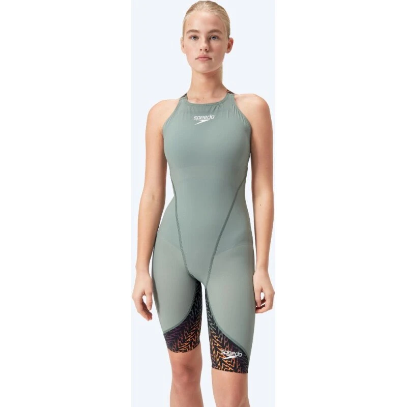 Speedo LZR Ignite konkurrencebadedragt dame - Grøn/Orange