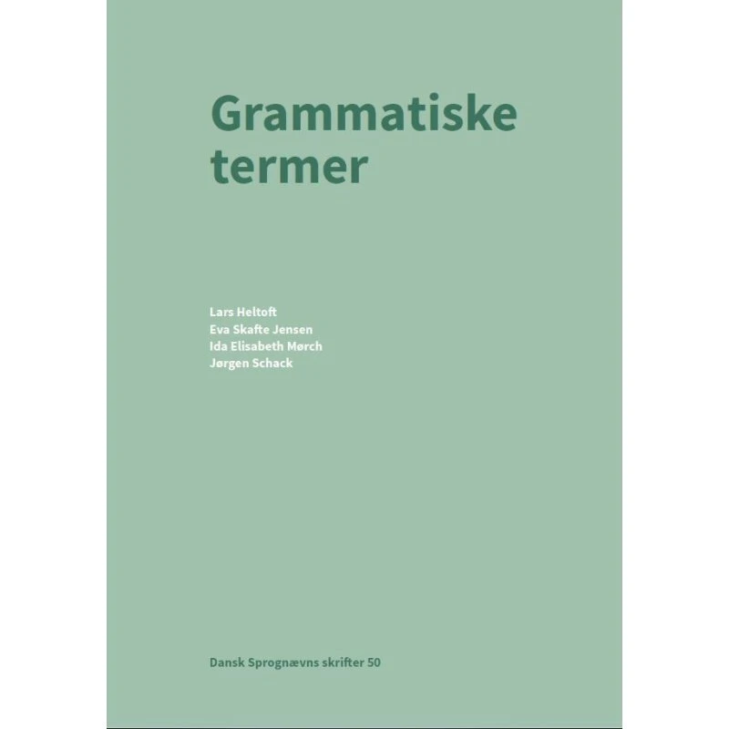 Grammatiske termer - Dansk Sprognævn
