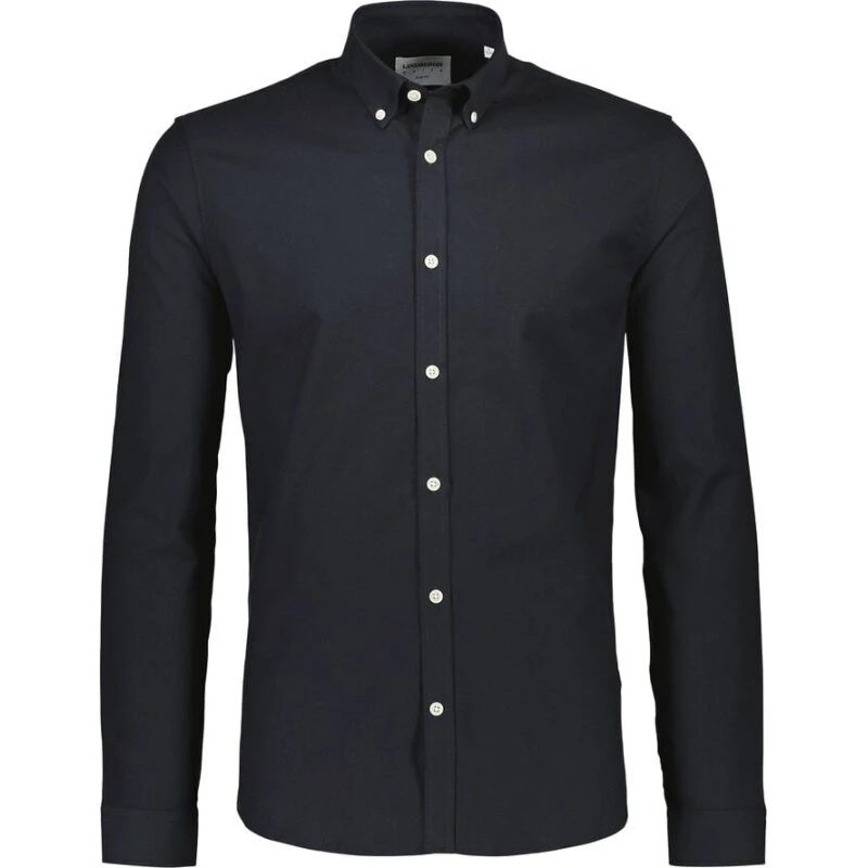 Lindbergh Oxford skjorte Slim Fit – Army Mix (Grøn)