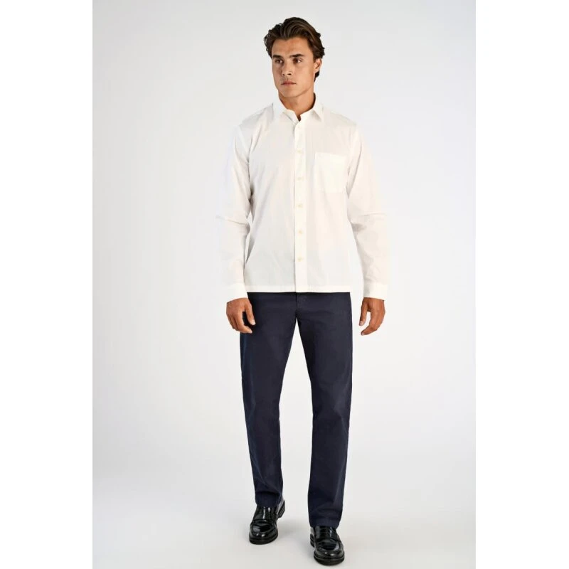 Lindbergh Straight Hemline Skjorte L/S Hvid – Regular fit