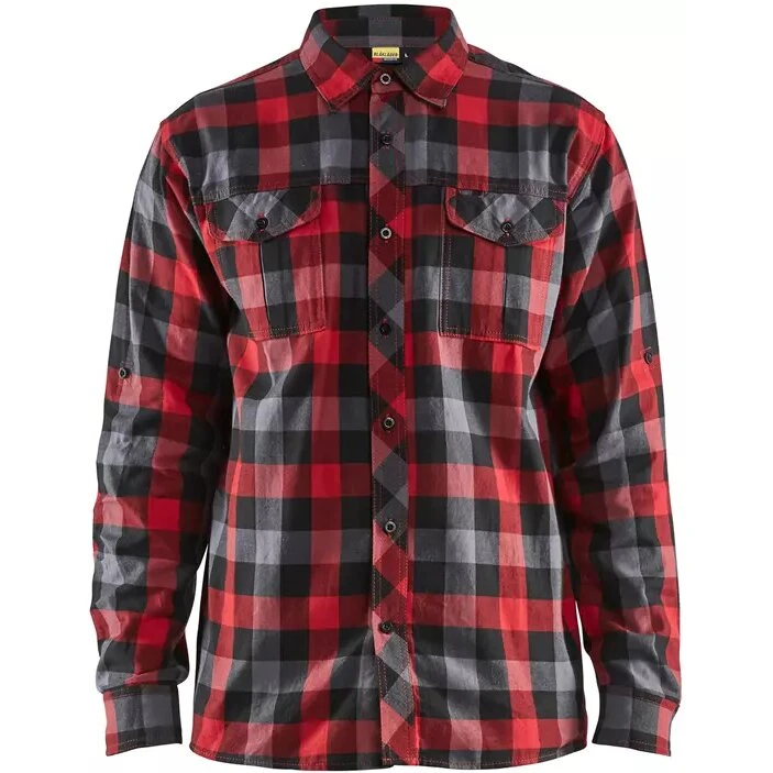 Blåkläder 3299 Flannel skovmandsskjorte - Rød/Sort