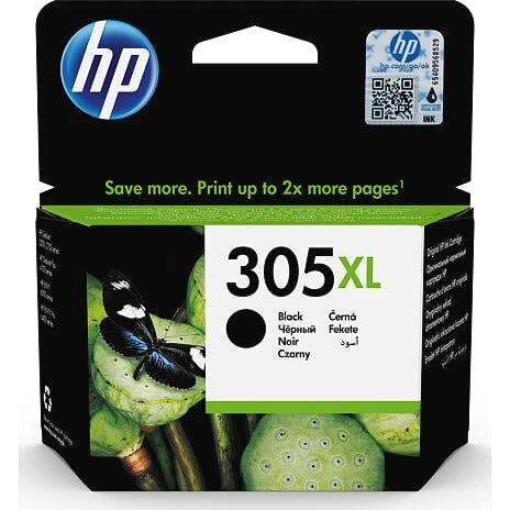HP 305XL Sort blækpatron (High Yield) – 240 sider (5% dækning)