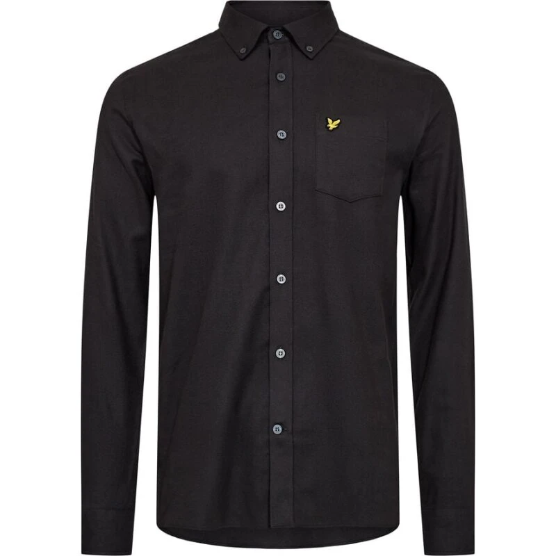 Lyle & Scott Flannelskjorte Langærmet Shadow Grey