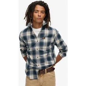 Superdry Cotton Lumberjack skjorte, langærmet grøn