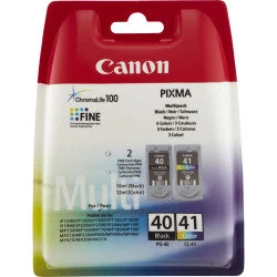 Canon blækpatron PG-40 + CL-41 multipak (sort+farve, 28 ml)
