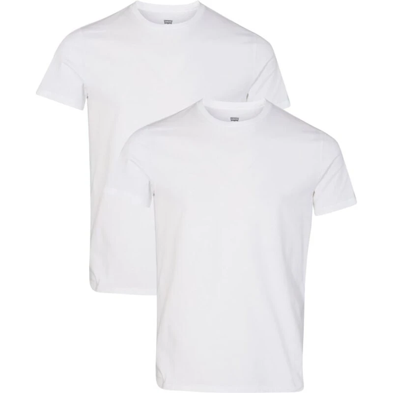 Levi's Slim Crewneck 2-pak T-shirt - Hvid