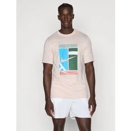 Nike Dri-FIT Court T-shirt til herrer – Silt Red (gammel lyserød)