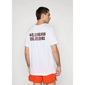 Nike M Dri-FIT City Marathon T-shirt - White/Bright Crimson