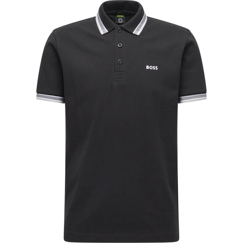 BOSS Paddy Polo Sort med kontrast, XL