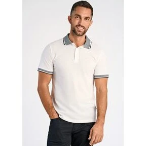 Lindbergh Polo kortærmet 50% økologisk bomuld - Hvid