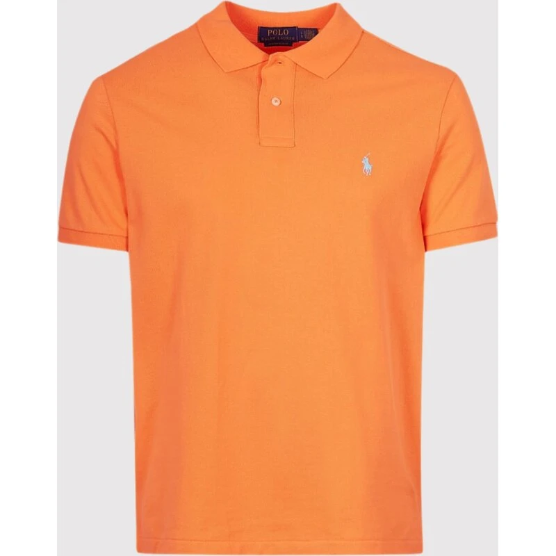 Ralph Lauren Mesh Slim Fit Polo – Orange