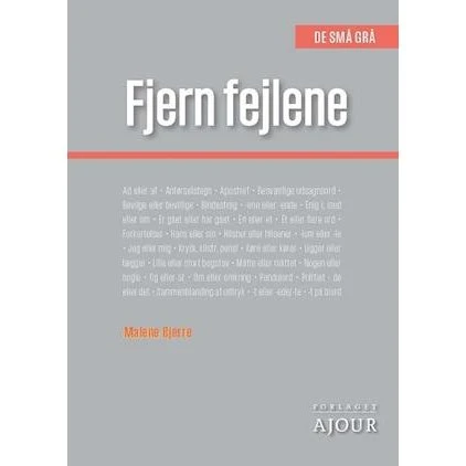 Fjern fejlene - Malene Bjerre - Bog