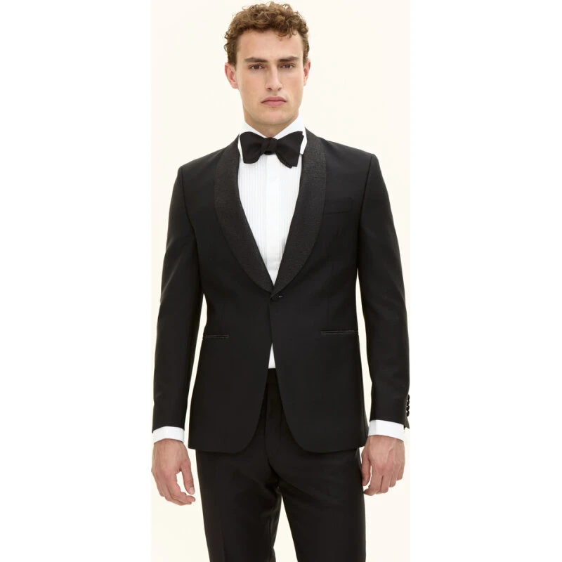 Oscar Jacobson Figaro uld smokingjakke Regular Fit - sort