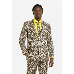 OppoSuits The Jag jaguarmønster jakkesæt - jakke, bukser, slips