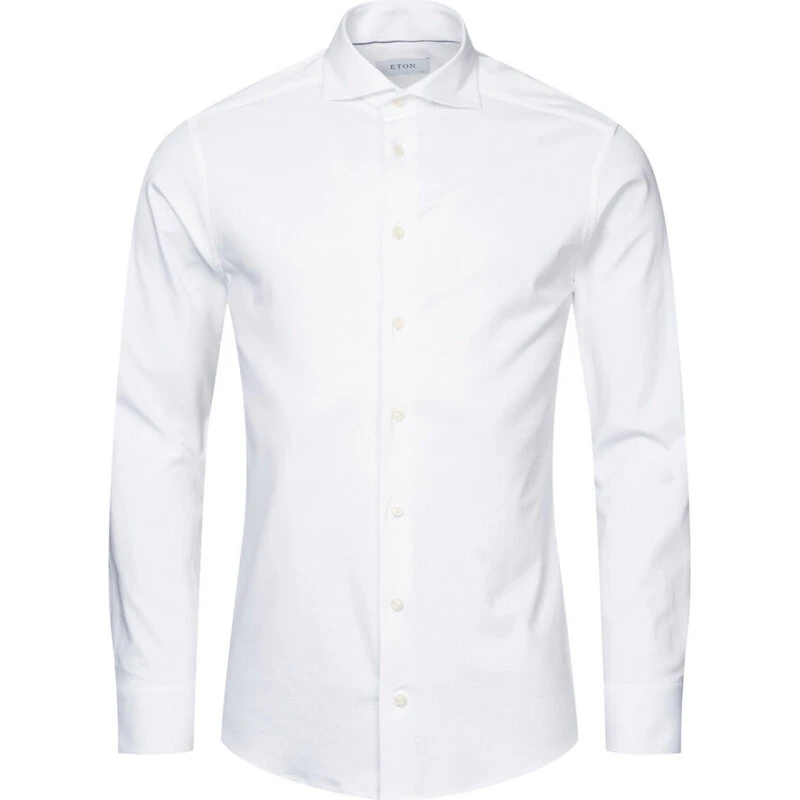 Signature Navy Poplin Business Skjorte – Extreme Cut Away