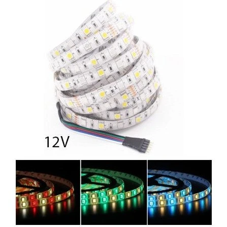 RGB+WW LED-strip 5m, IP65, 12V, 60 LED/m, 12W/m